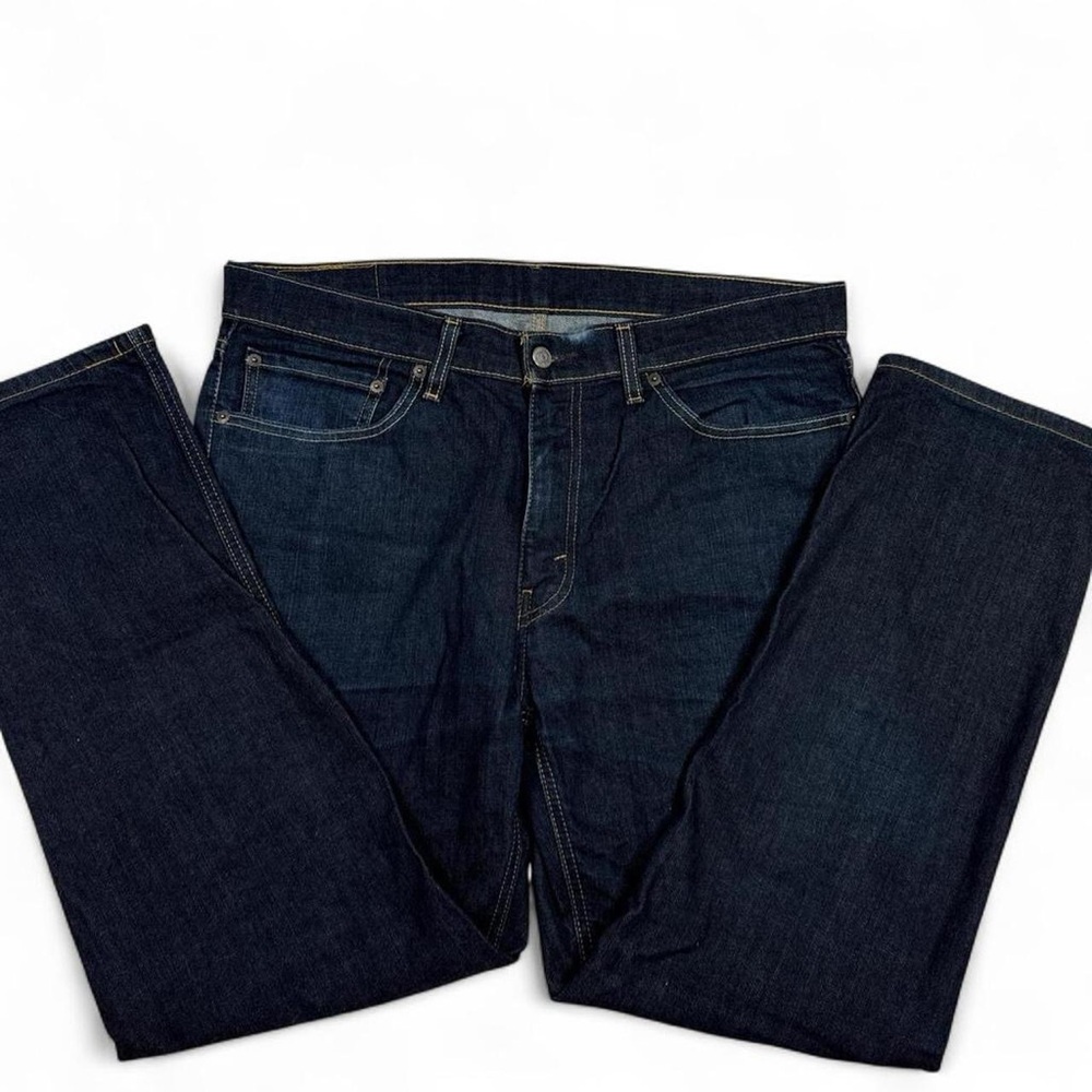 Levi's Men's Dark Blue Straight Jeans - Picture 3 of 6